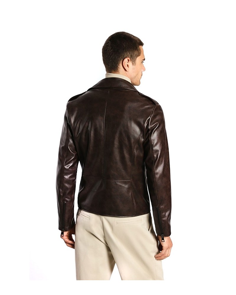 IMPERIAL Biker style eco-leather jacket