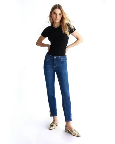 LIU JO Jean skinny avec espace et catène