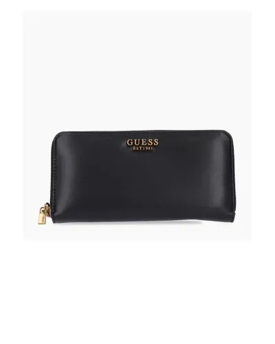 GUESS Maxi laurel wallet with micrologist - BLACK