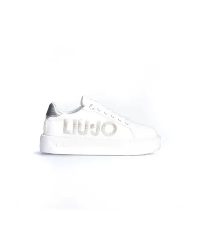 LIU JO Zapatilla baja con logo de lúrex