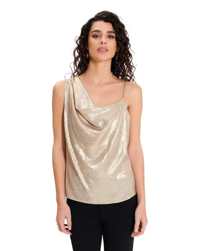 RINASCAMENTO Laminated tank top