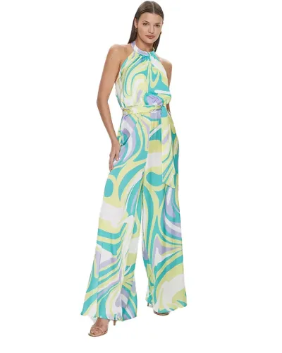 FRACOMINA Multicolor patterned palazzo suit