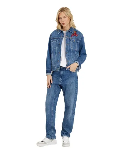 GUESS Giacca in jeans con patch posteriore