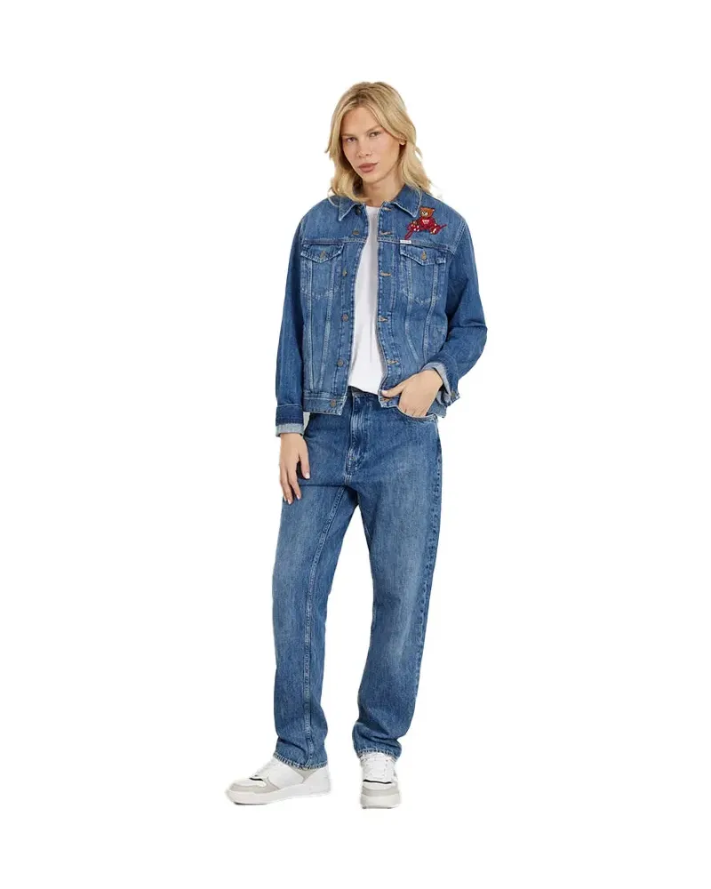 GUESS Giacca in jeans con patch posteriore