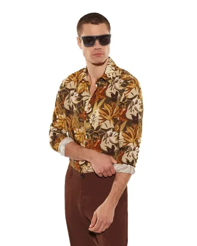 IMPERIAL Flower patterned shirt