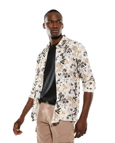 IMPERIAL Camisa estampado flores y animales