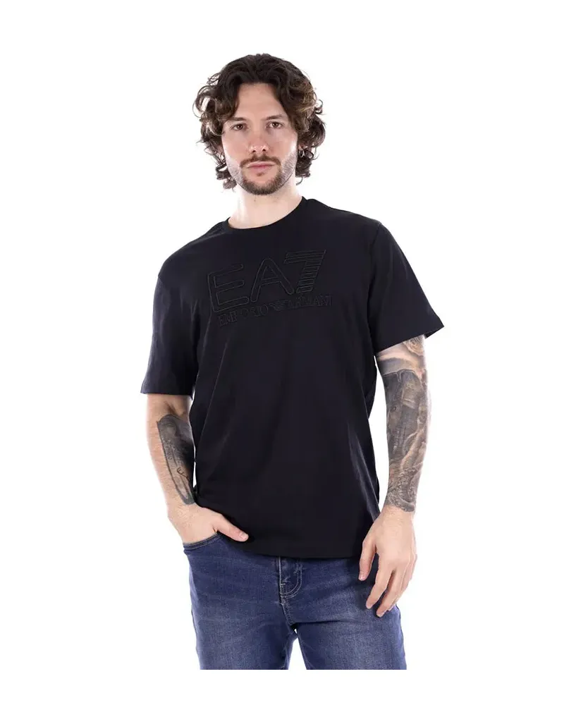 ARMANI T-shirt con max logo in rilievo gommato