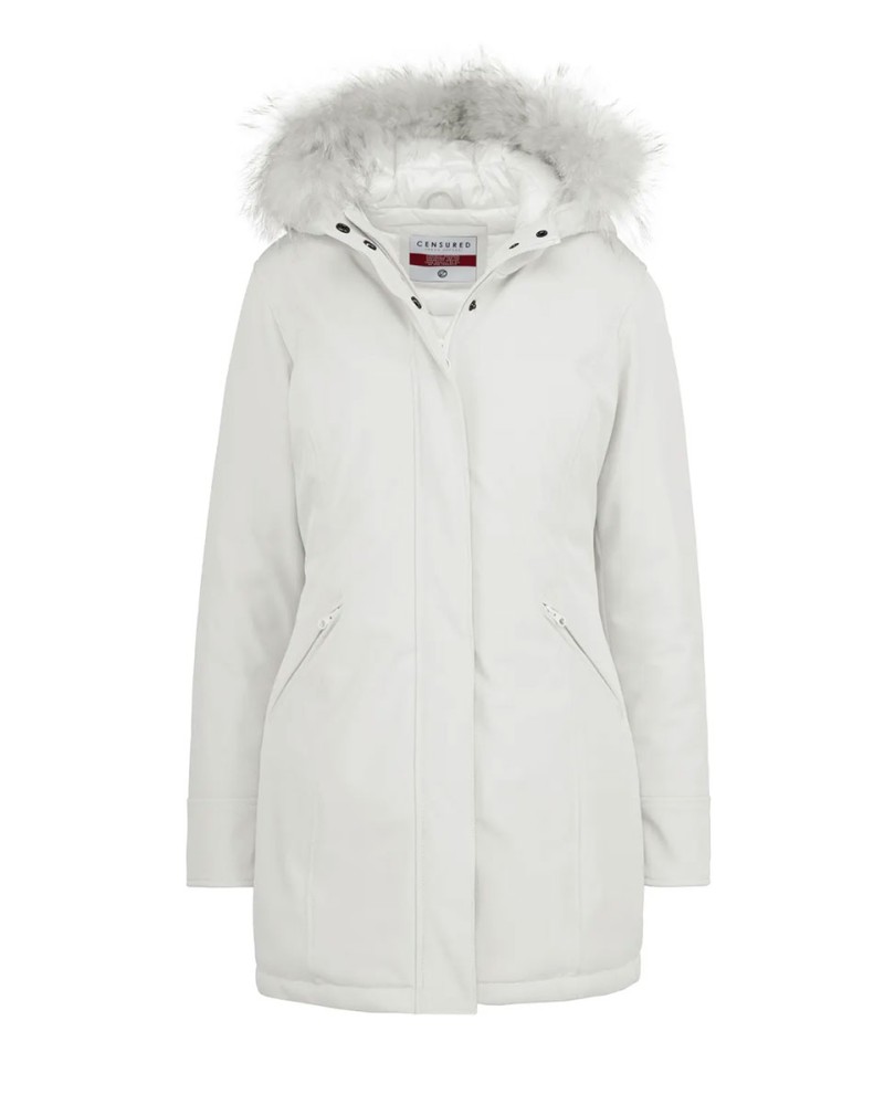 CENSURED Technical fabric parka with fur hood