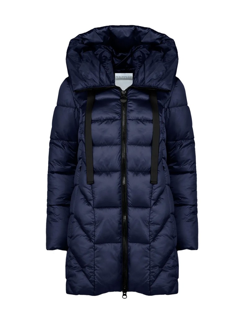 CENSURED Long Quilted Down Jacket with Hood