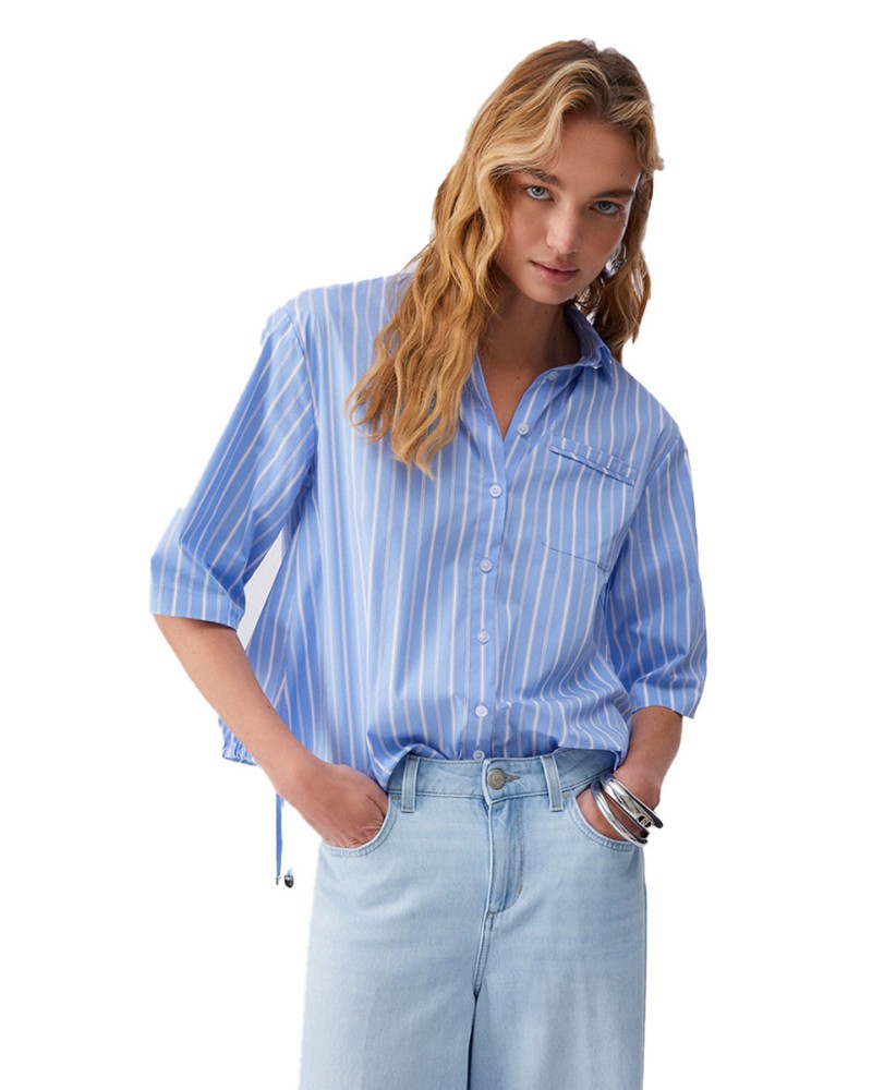 LIU JO Camicia a righe a manica corta