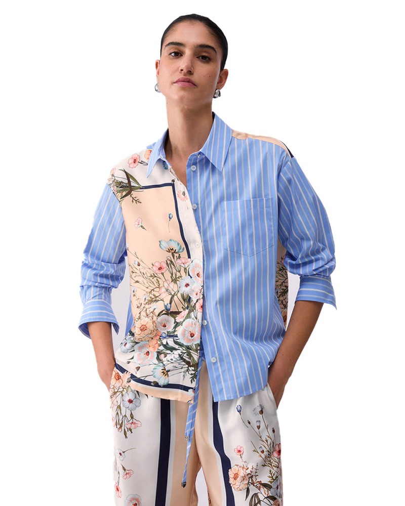 LIU JO Camisa de sarga estampada
