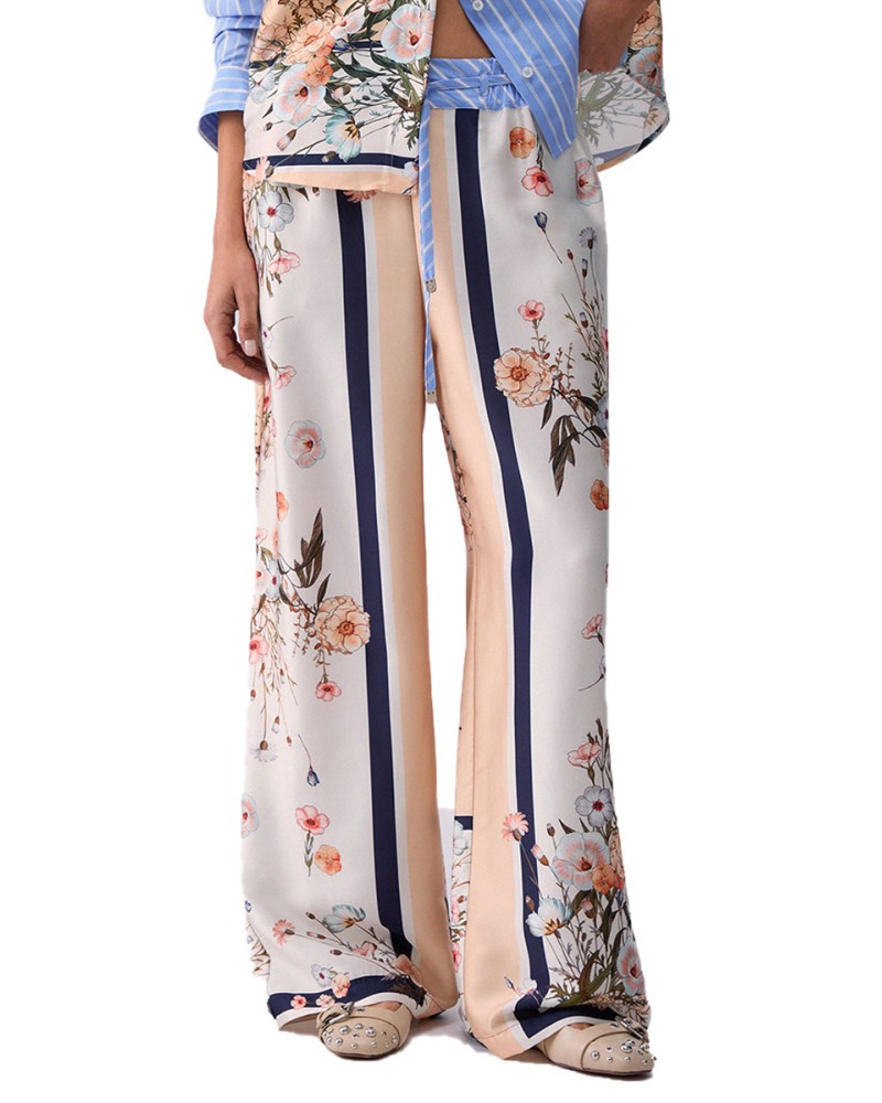 LIU JO Pantaloni in twill a fantasia