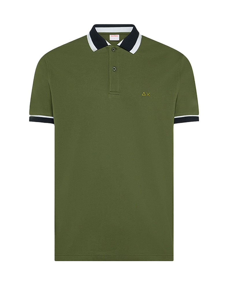 SUN 68 Poloshirt mit kontrastierenden Streifen