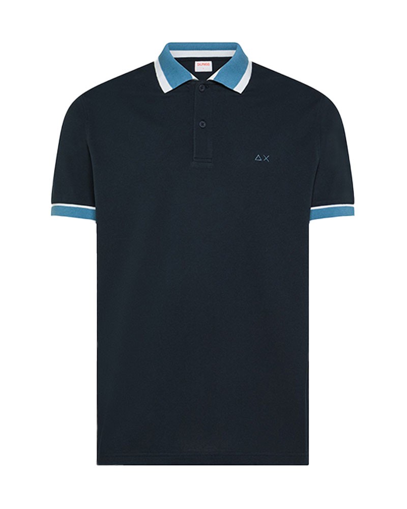 SUN 68 Poloshirt mit kontrastierenden Streifen