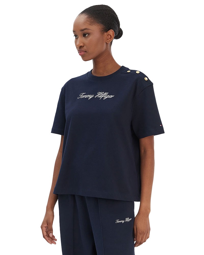 TOMMY HILFIGER T-shirt with buttons