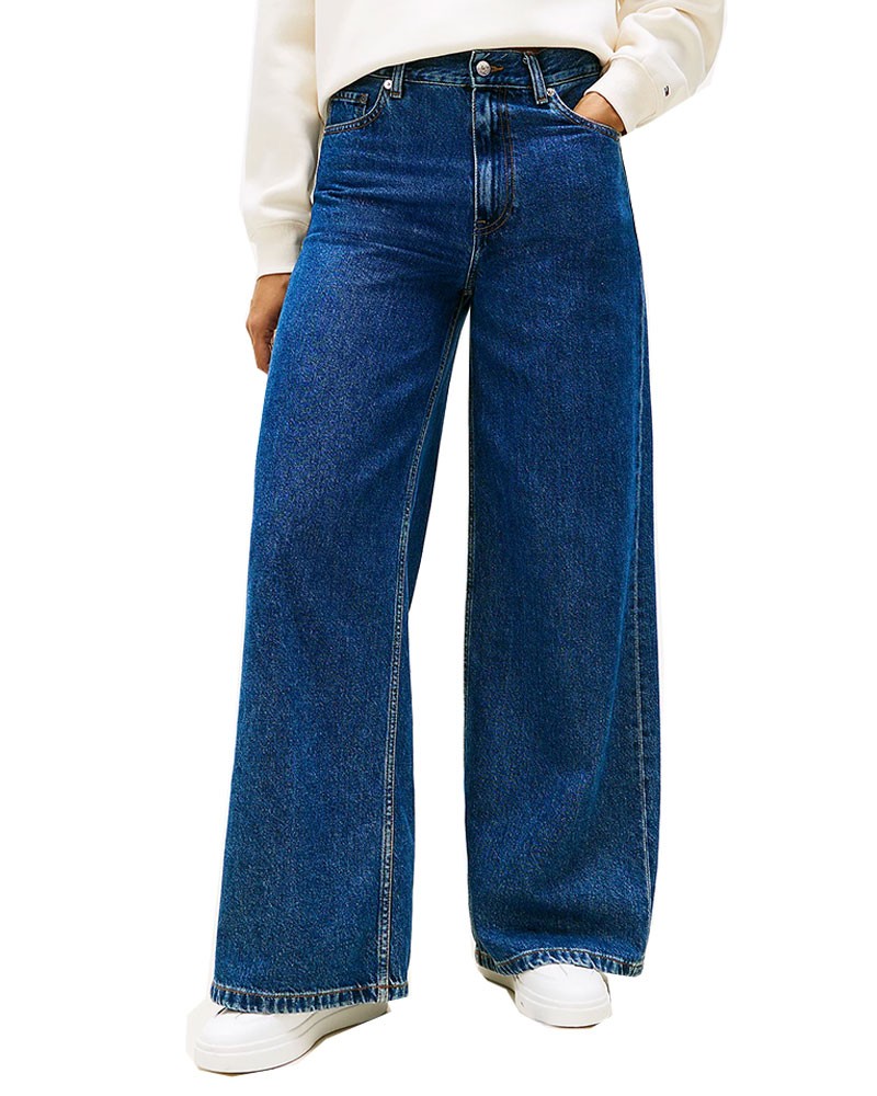 TOMMY HILFIGER Jeans largo a vita alta