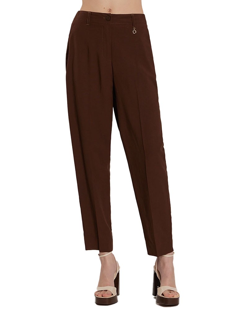 RELISH Pantalone vita alta con elastico - Memphis