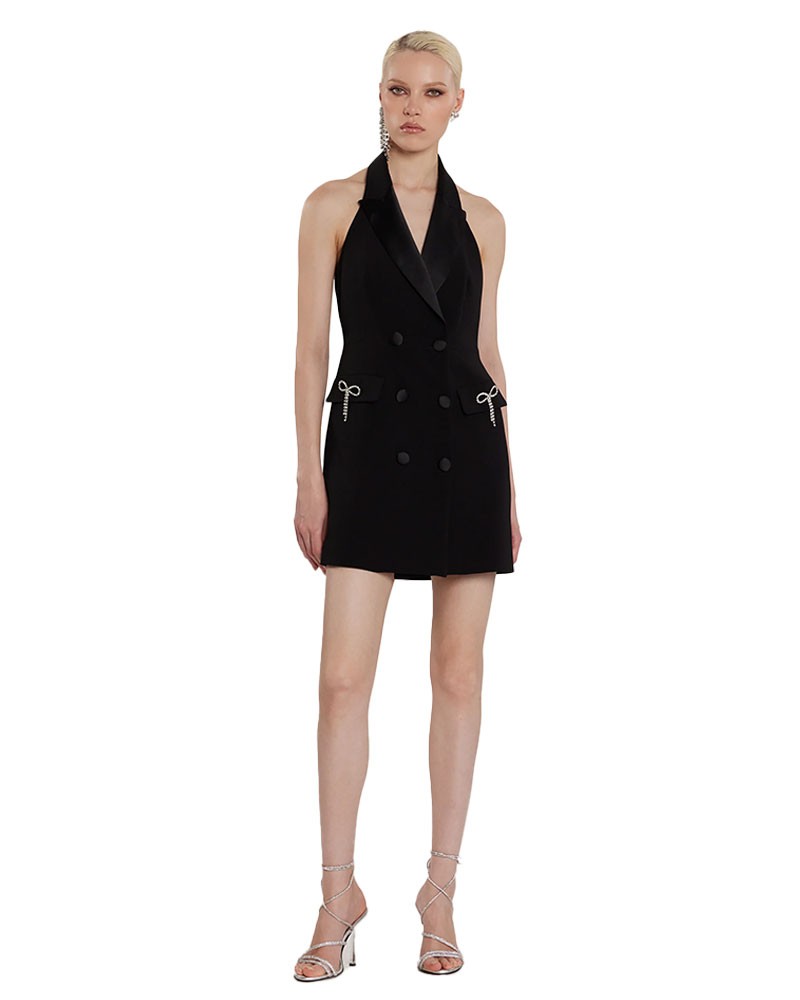 RELISH Abito corto scollatura americana - Losangeles