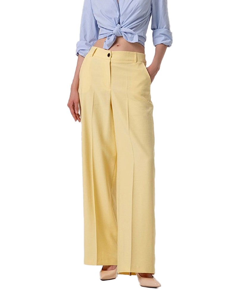 FRACOMINA pantalon palazzo évasé