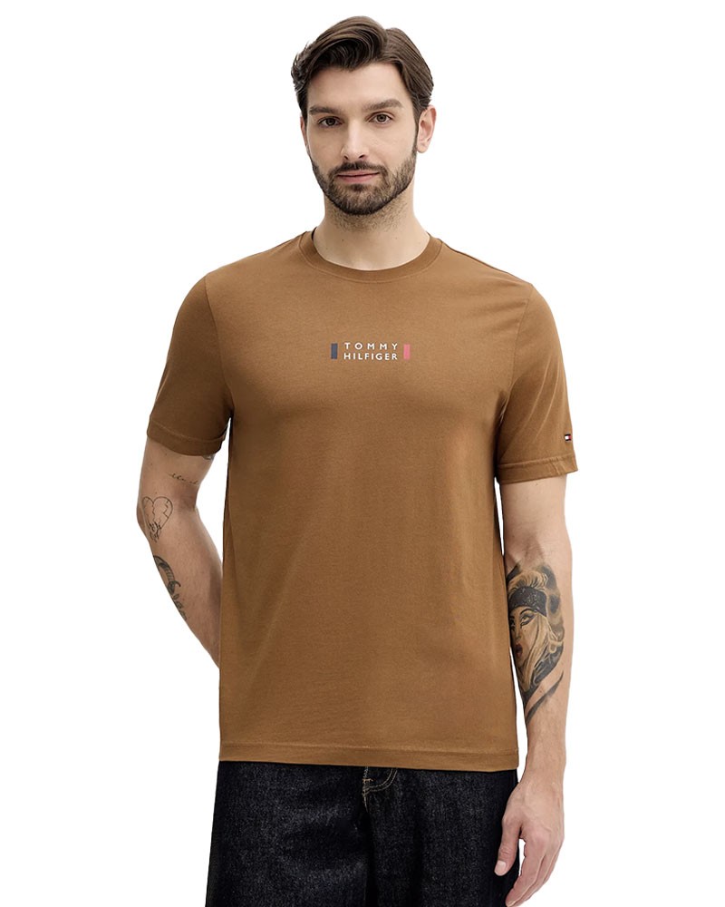 TOMMY HILFIGER T-shirt con logo frontale