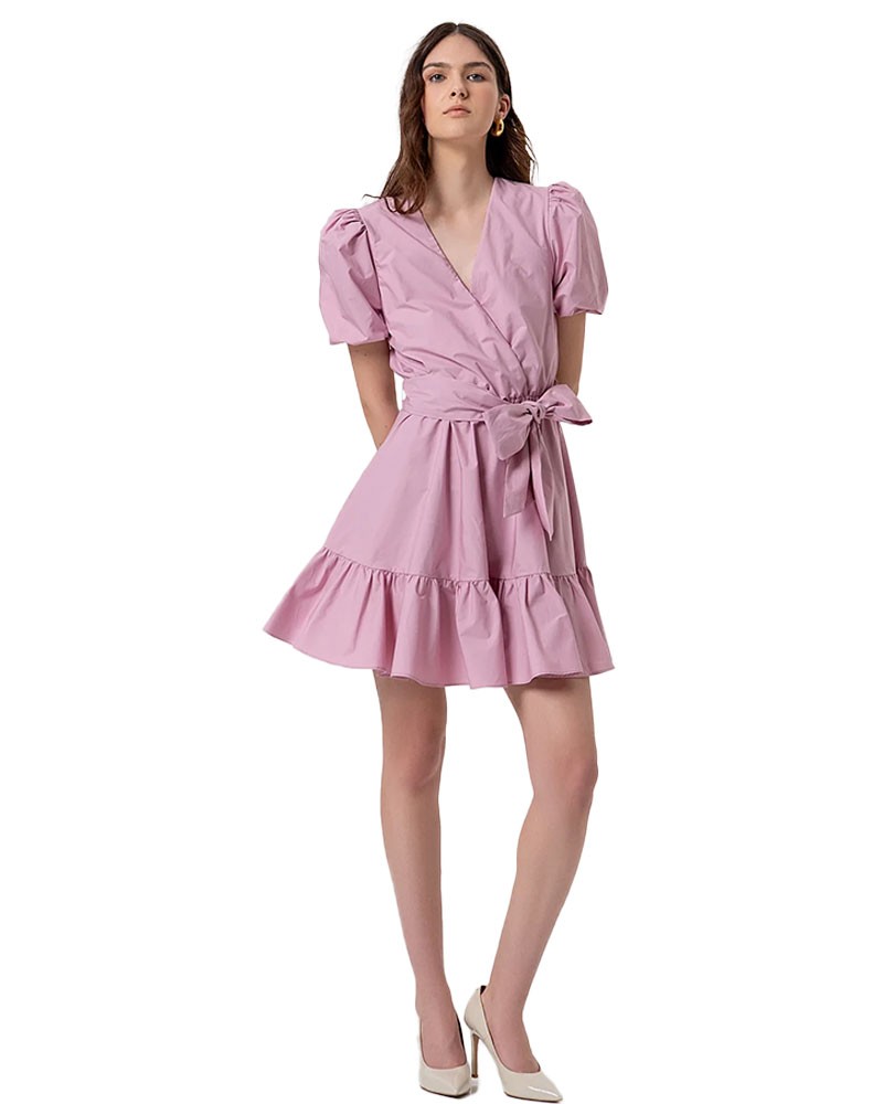 FRACOMINA Abito in popeline di cotone con cintura