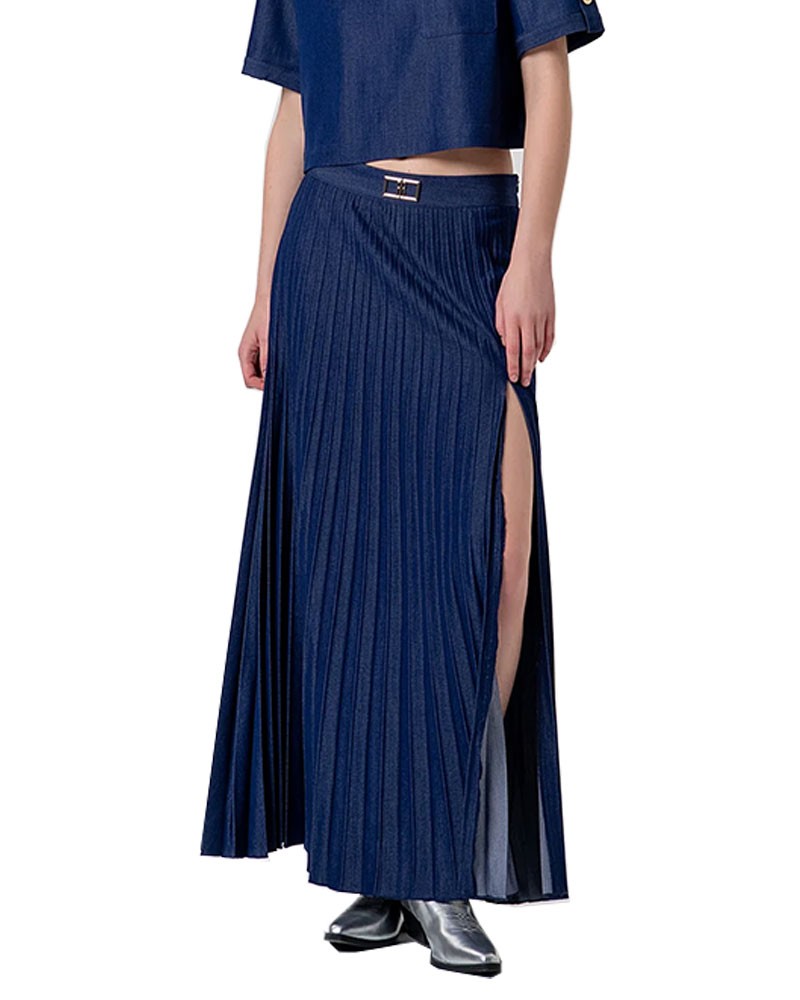 FRACOMINA Long pleated flare skirt