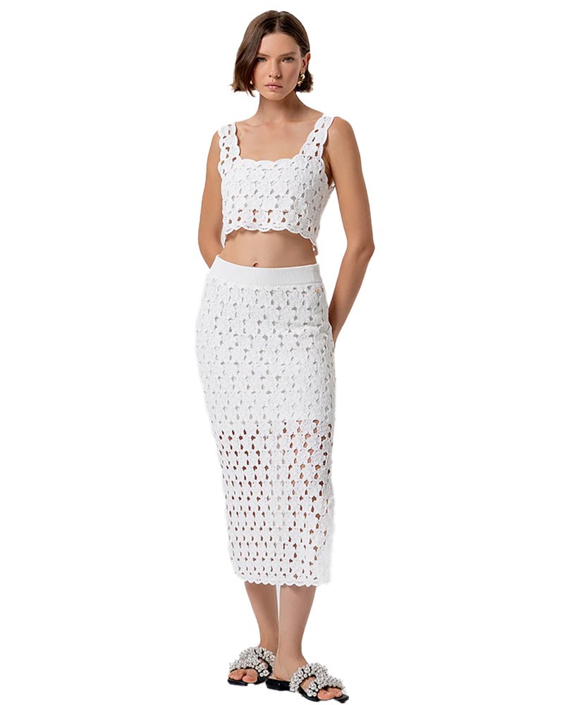 FRACOMINA Jupe midi en maille