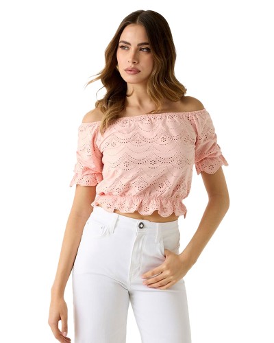 GUESS crop top à épaules...