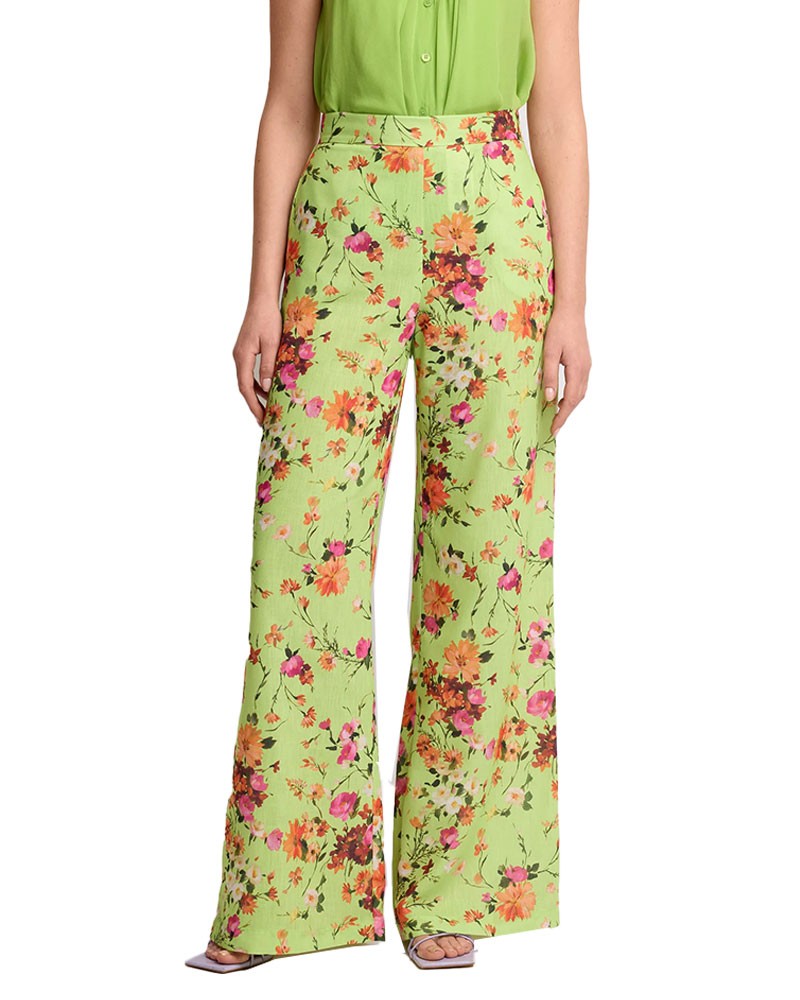 KOCCA Pantalone palazzo con stampa floreale - Devdas